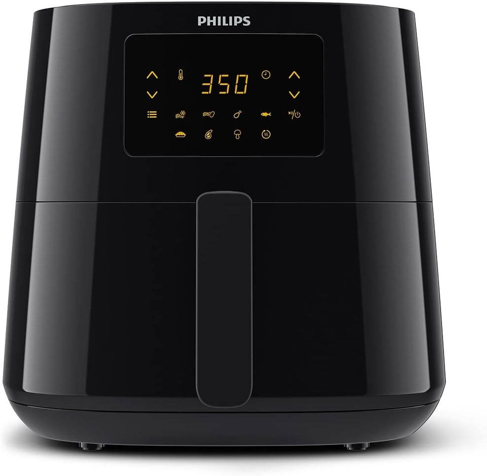Philips HD9270 Digital Airfryer with Rapid Air Technology, Black