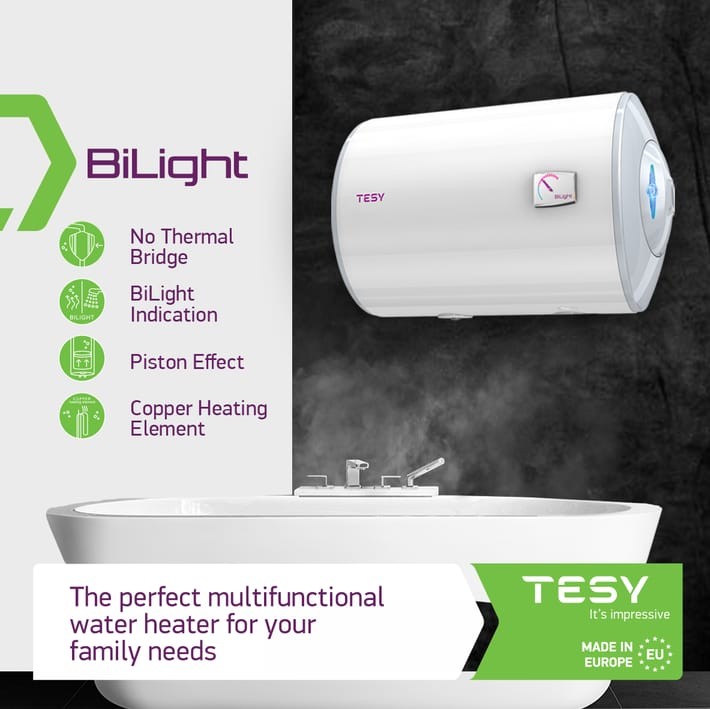 Tesy BiLight Horizontal Water Heater Geyser