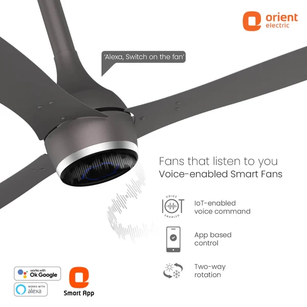 Orient 48" AEON Smart BLDC Ceiling Fan | CLDGRY AD RE 5S